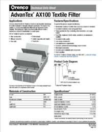 AX100 Tech Data Sheet Cover